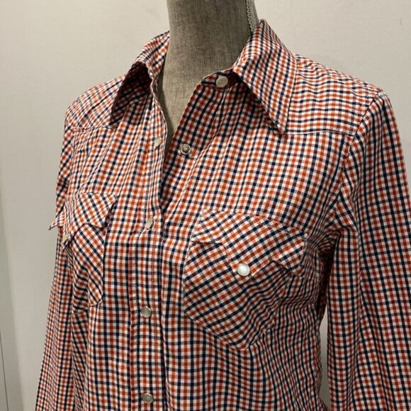 Lucky Brand Western shirt Long Sleeve plaid - Picture 2 of 15